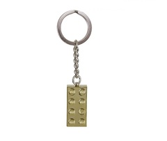 Lego 850808 Přívěsek na klíče se zlatou kostkou 2 x 4